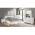 thumbnail image 2 of Jessica 5-piece Eastern King LED Bedroom Set Snow White, 2 of 20