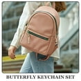 thumbnail image 4 of 2 Pcs Key Ring Backpack Keychain Key Chains for Kids Butterfly Keychain Backpack Unique Wallet Pink Aluminum Alloy, 4 of 6