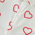 thumbnail image 6 of Fsqjgq Baby Boy Clothes 2-3 Years Kids Outfits Toddler Baby Boys Summer Clothes Valentine's Day Short Sleeve Hearts Print T Shirt Tops Shorts Gentleman Kids Outfits New Born Clothes Baby Boy Pajamas, 6 of 7