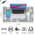 thumbnail image 5 of Long Mouse Pads for Desk,Bichon Dog Blue Florals Desk Mats on Top Of Desks, Desk Mouse Pad Extra Large with 3mm Non-Slip Base and Stitched Edge for Gaming,Office,Work,Home 31.5"x15.7", 5 of 6
