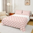 thumbnail image 1 of Erosebridal Polka Dots Twin Sheet Sets, Circle Geometric Bed Sheets Set Twin Size, Modern Simple Bedding Twin Size, Microfiber Bedroom Decor, 3 Pieces, 1 of 7
