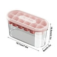 thumbnail image 2 of Darzheoy Ice Tray with Lid and Bin 12 Cavity Ice Ball Maker Mold for Freezer Chilling Whiskey Cocktail Tea Coffee Juice, Easy-Release and Flexible BPA Free, 2 of 4