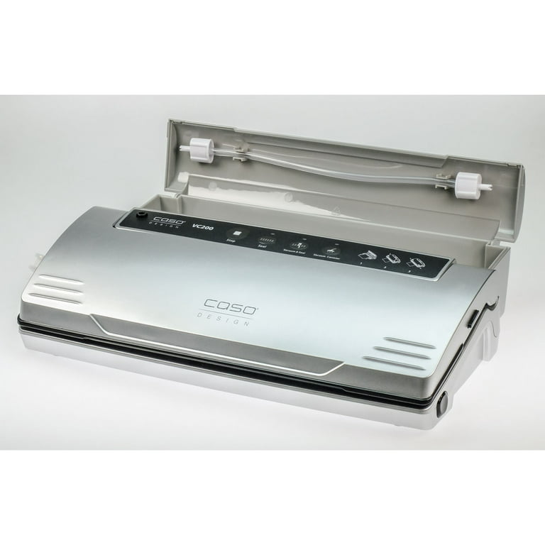 Bags Caso Rolls Design Vacuum Sealer VC of Fold-Out 200 Set with plus Cutter Integrated and Roll Food Box and Vacuum Food