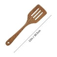 thumbnail image 3 of Wooden Spatula under $5! kkbbma Wooden Kitchen Utensil Set, Non-Stick Pan Safe Spatula Spoon, Natural Wood Cooking Tools for Stirring Flipping, Eco-Friendly Kitchenware, 3 of 6