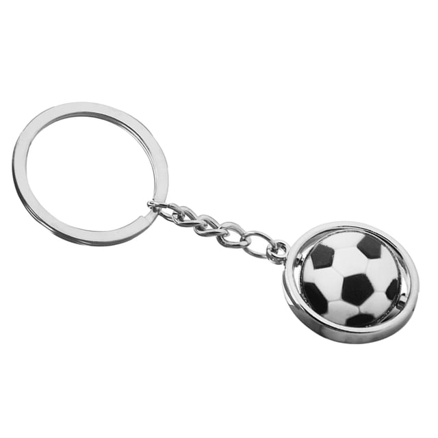 MERRYHAPY Llaveros Balones De Fútbol Con Rotatorio En Colores Múltiples Materiales Resistentes