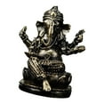 thumbnail image 5 of CoudarTitie Lord Ganesha Statue Resin Buddha Sculpture for Living Room Gifts Centerpiece Bronze 4.7x4.2x6cm, 5 of 9