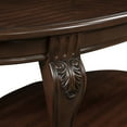 thumbnail image 6 of Royard Oaktree Vintage Oval Coffee Table, Wood Centre Table with Open Shelf & Elegant Carvings, 6 of 7