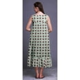 thumbnail image 4 of Bimba Menthe Pastel10 Feuilles Florales et Roses Chemises de Nuit en Coton pour Femmes Mi-Mollet Imprimées Robe de Nuit Petite, 4 of 6