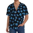 thumbnail image 3 of Haiem Blue Octopus Men's Casual Shirts Short Sleeve Button Down Shirts Fashion Textured Summer Beach Shirt-X-Large, 3 of 7