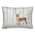 thumbnail image 2 of Creative Products Winter Deer Forest 14x20 Spun Poly Pillow, 2 of 3