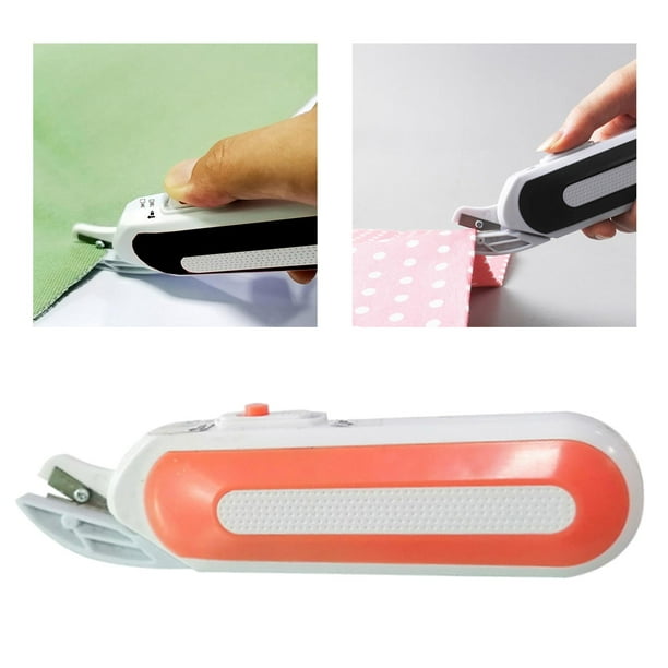 Tijeras eléctricas portátiles, Mini tijeras de corte automático alimentadas por inalámbricas de mano para herramienta de corte, manualidades naranja perfecl tijeras electricas
