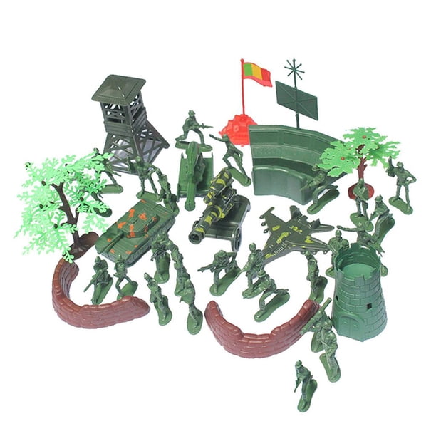 Soldado de juguete de plástico, soldado de juguete de plástico, accesorios de los hombres del ejército, accesorios de la figura de acción, juguetes del modelo de los soldados, accesorios