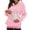 Pink, variant on Women's Pet Pouch Hoodies with Cat Bag Plush Pet Carrier Sweatshirt with Cute Puppy Pocket Drawstring Casual Winter Pullover Top L