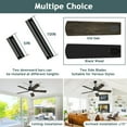 thumbnail image 3 of XAUJIX Ceiling Fan with Light and Remote Control, Modern Flush Mount Ceiling Fan 52 '' 6-Speed Reversible DC Motor 5 Wood Fan Blades Retro Pine/Black, 3 of 13
