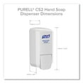 thumbnail image 2 of PURELL CS2 Manual Hand Sanitizer Dispenser Manual - 1.06 quart Capacity - Durable, Wall Mountable, Compact - White - 1Each, 2 of 9