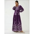 thumbnail image 2 of Printed Long Sleeve Viscose Maxi Dress, 2 of 7