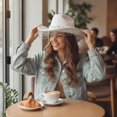 thumbnail image 7 of vlrwzc Rhinestone Fringe Western Cowboy Hat, Sparkling Cowgirl Hat for Festivals and Concerts, 7 of 7