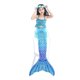 thumbnail image 1 of Bikini de sirena para niñas, traje de baño para fiesta, disfraz de Cosplay, pantalones cortos, cola de pez, 3 unids/set, 1 of 5