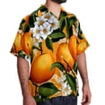 thumbnail image 2 of Tangerine Men's Casual Button Down Short Sleeve Hawaiian Printed Summer Beach Shirts, 2 of 6