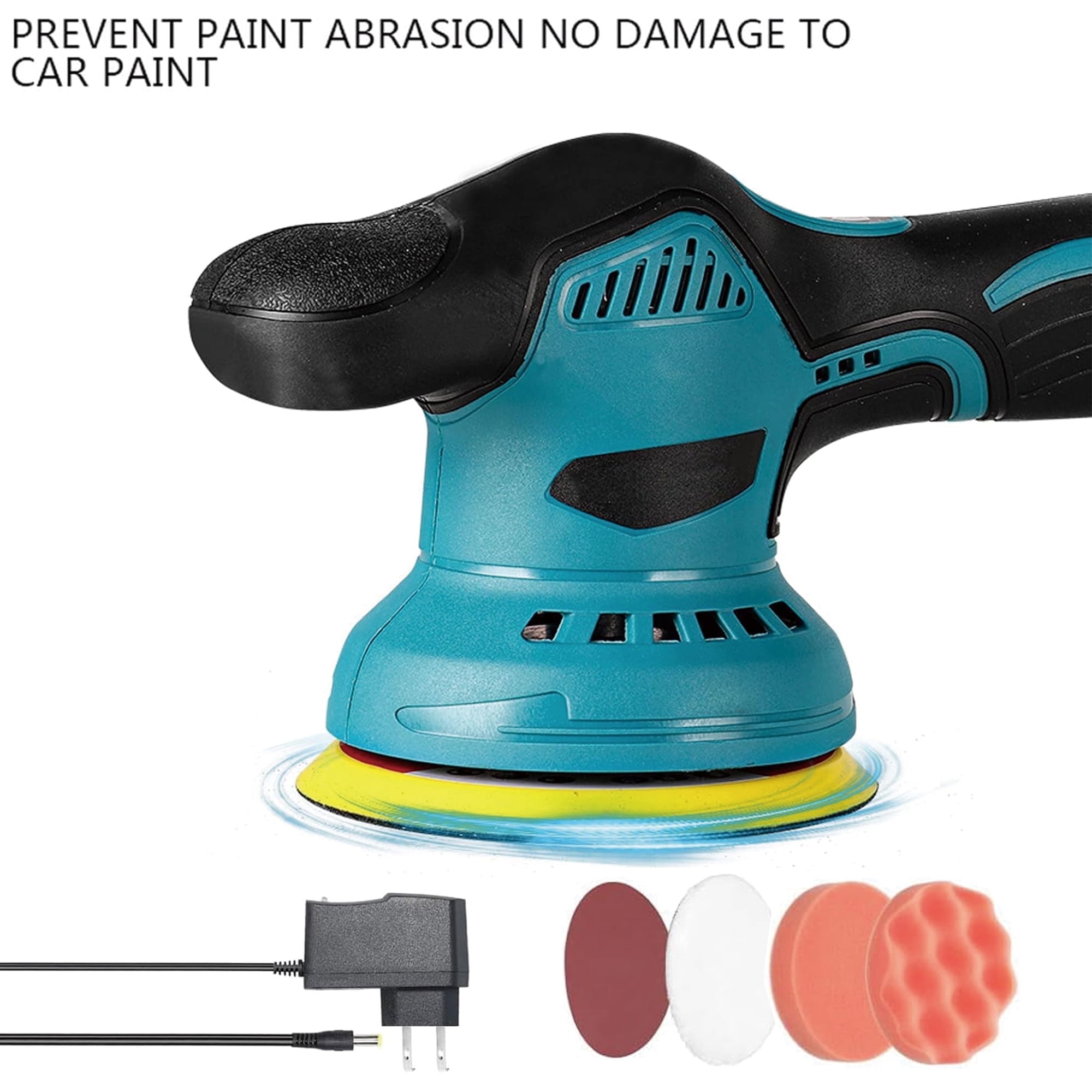 Cordless Car Buffer Polisher kit, 2000mAh 21V Battery, 6 Inch Car buffer Waxer Kit, 8 Variable Speed Polisher for Car Detailing,Boat Sanding,Scratch Removing