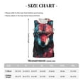 thumbnail image 4 of Naloa Red Flame Wolf Head Basketball Jersey Reversible Men's Mesh Athletic Sports Shirts Training Practice S-4XLX-Large, 4 of 6