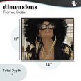thumbnail image 4 of Stupell Industries Modern Full Of Confidence Beautiful Woman Black Framed Giclee Art, 14 x 11, by Franklyn Gregory, 4 of 8