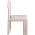 thumbnail image 4 of Meridian Furniture Bennett Beige Chenille Fabric Dining Chair (Set of 2), 4 of 7