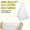 thumbnail image 4 of Qweryboo 50PCS Cat Litter Box Liners with Drawstring, 37'' x 18'' Large Litter Box Liner, Heavy Duty Kitty Litter Bags Liners,1.2 Mils Thicken Drawstring Bags for Cats Kitties Litter Box, 4 of 7