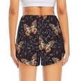 thumbnail image 2 of Lsque Butterfly1 Printed Women's Running Shorts with Liner Pockets,Elastic Quick Dry Workout Athletic Gym Yoga Shorts,Womens High Waist Shorts-Large, 2 of 9