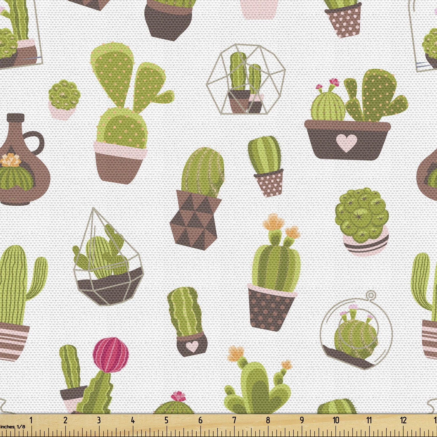 Cactus Fabric by the Yard Upholstery Home and Garden Cactus Plants with