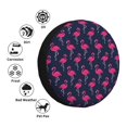 thumbnail image 4 of Balery Cute Flamingo Cubiertas para Neumáticos - Protector Resistente para Neumáticos de Camioneta, SUV, Remolque, Camper y RV-17 inch, 4 of 6