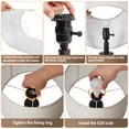 thumbnail image 4 of NATYSWAN 19 Inch Modern Small Bedside Lamp for Bedroom Living Room Home Office Night Stand End Table, 4 of 7