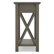 Simpli Home Kitchener Console Table in Farmhouse Gray