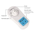 thumbnail image 3 of AC 220V 10A Pump Timer Mechanical Time Switch Countdown Control Socket Wall Mount 30Min, Flame Resistant Plastic, High Conductivity Copper, AU Plug, Universal Socket, Suitable for Fan, Water Heater, 3 of 9