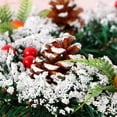 thumbnail image 6 of Norbi Artificial Christmas Wreath for Front Door 7.87" Small Christmas Wreath with Berries Pine Cone Xmas Decoration Holiday Party Indoor Outdoor Home, 6 of 7