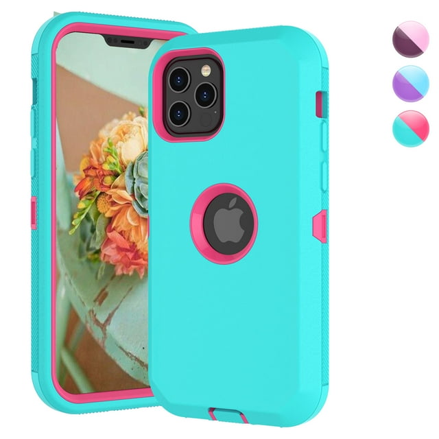 iPhone 12 Cases, Sturdy Phone Case for iPhone 12 Pro 6.1", Njjex Full