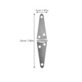 thumbnail image 2 of MLINS  4 Pcs Garden Heavy Duty Door Hinges Smooth Operation Furniture, 2 of 8