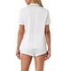 thumbnail image 3 of Conjuntos de pijama de satén para mujer INSPIRE CHIC, ropa de noche, camisetas con pantalones cortos, conjuntos de lounge XL blanco-1, 3 of 6
