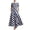 Blue 06, variant on Karymi Stripe Boat Neck Short Sleeve Midi Dress, Vertical & Diagonal Stripe Patchwork Side Pockets Flowy A-Line Casual Sundress Plus Size Dresses