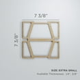 thumbnail image 3 of Ekena Millwork 7 3/8"W x 7 3/8"H x 3/8"T Extra Small Greeley Decorative Fretwork Wood Wall Panels, Birch, 3 of 3