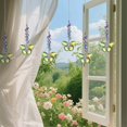 thumbnail image 5 of 1Pcs Crystal Butterfly Suncatchers Hanging Ornaments, Butterfly Sun Catcher Crystals Hanging, Rainbow Maker Sun Catchers indoor Window Ornament, Sparkling Outdoor Patio Garden Decor Gifts Decor,Green, 5 of 5
