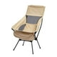 thumbnail image 1 of Silla columpio para acampar, mueble compacto con respaldo alto, silla portátil, telescópica Beige, 1 of 9