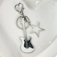 thumbnail image 3 of Harajuku Y2k Guitar Love Heart Star Key Chain for Women Sweet Cool Trend Fashion Pendant Vintage Aesthetic Accessories Gift New, 3 of 9