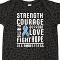 thumbnail image 4 of Inktastic ALS Awareness Strength Courage Support Boys or Girls Baby Bodysuit, 4 of 5