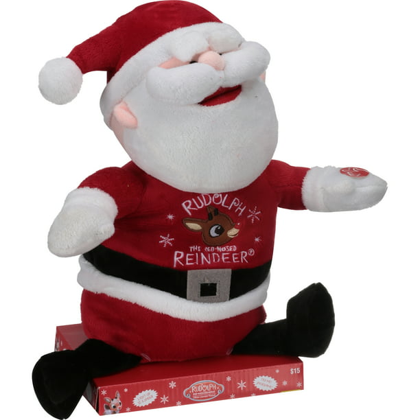 Holiday Time 15 Inch Animated Moving Mouth Santa 