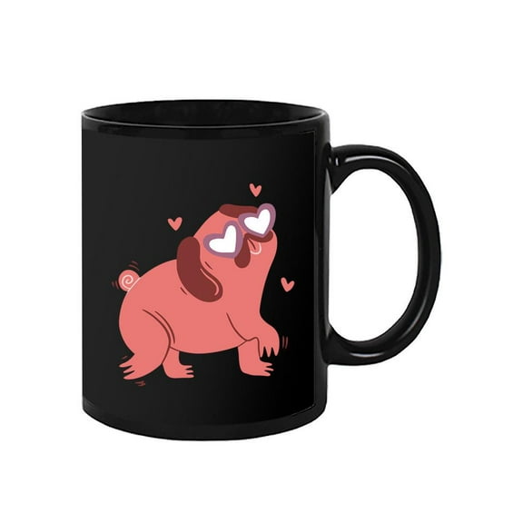 Pug Heart Eyes Mug - Smartprints Designs,
