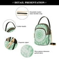thumbnail image 5 of Shoulder Handbag Women's Crossbody Handbags 5.91x3.15x8.27 Inch Bank Card Bag Cash Bag Key Bag Pretty Light Green Tie Dye, 5 of 7