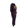 thumbnail image 3 of Innerwin Ensemble de Jogging Col Drapé Dames Deux Pièces Tenue de Sport Manches Longues Coupe Ample Survêtements Violet Rouge TG, 3 of 9