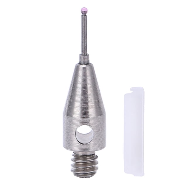 Sonda táctil CMM con punta de bola roja y vástago de carburo de tungsteno de 10 mm de largo, rosca M2 para máquina herramienta CMM
