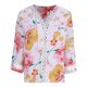 thumbnail image 3 of Tops Y Blusas Casuales de Manga Corta con Cuello en V Encaje Blusa de Moda, Poliéster Ligero para Invierno Primavera, 3 of 8